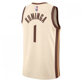 Maillot Basket Homme Golden State Warriors Jonathan Kuminga 2025-26 Nike City Edition Blanc Swingman